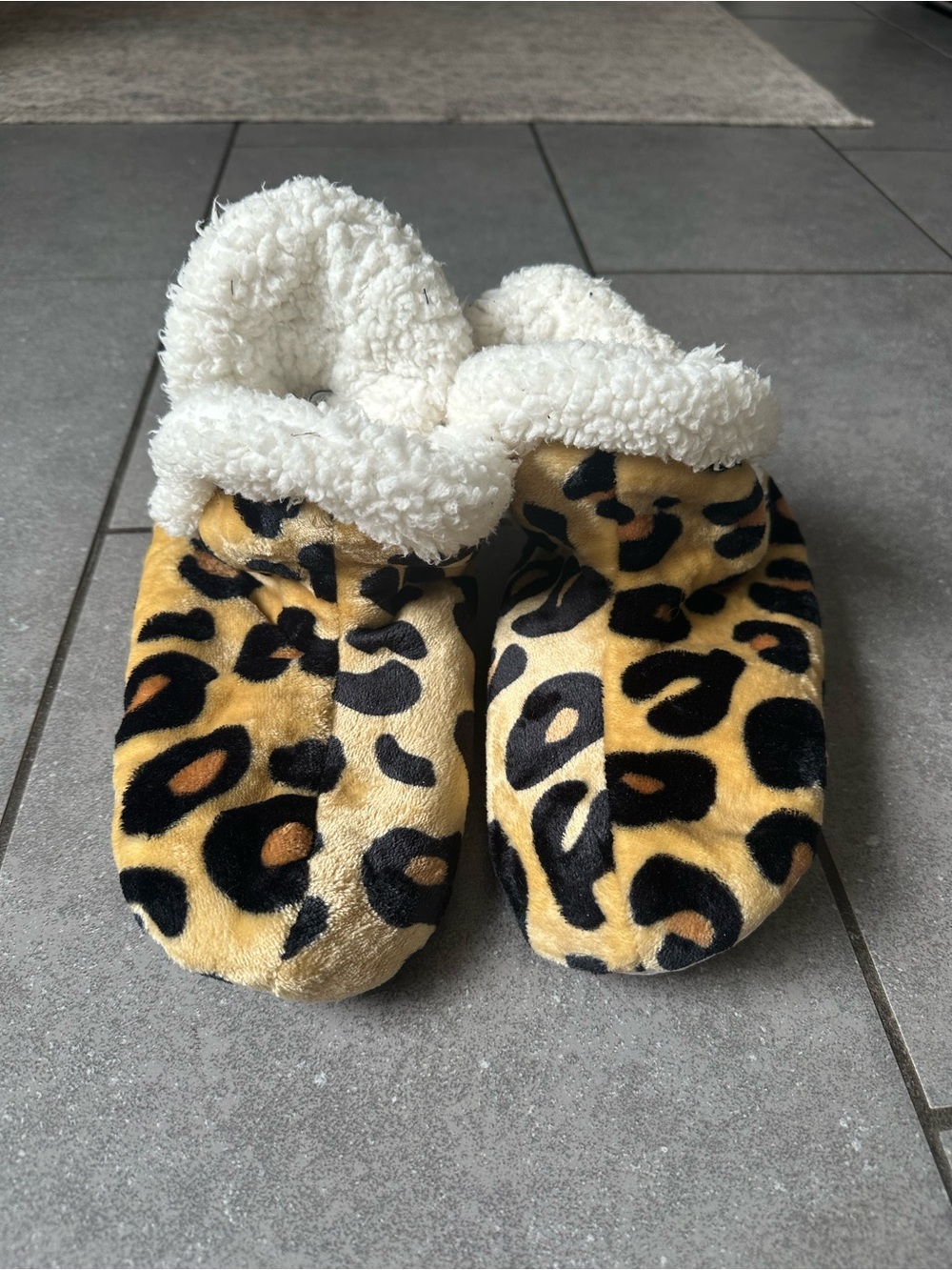 Warm & Cozy Leopard Print Booty Slippers